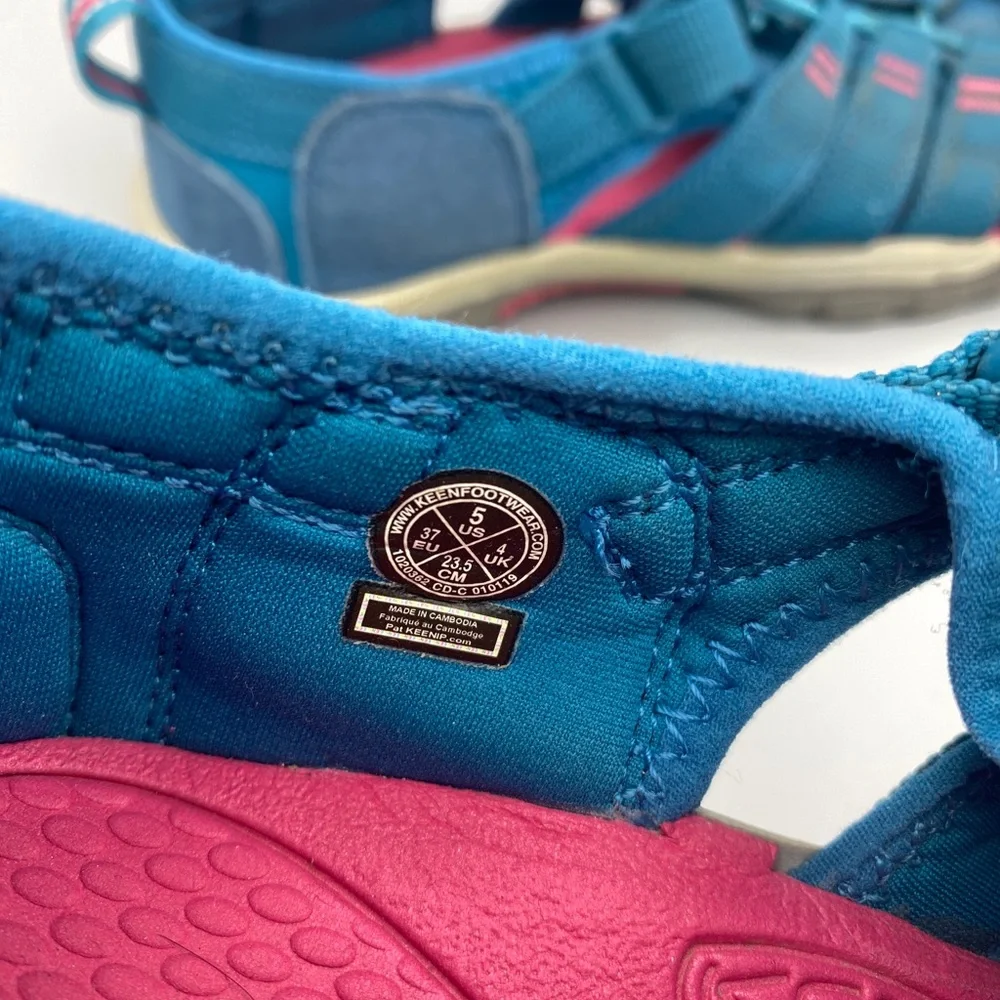 Keen Newport H2 Water Sandal US Kids 5 Blue / Pink 1020362 - Picture 5 of 8
